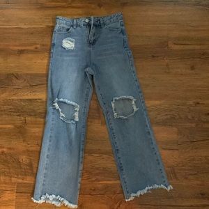 Bagging, trendy, Girls jeans, Only wore once!!!
